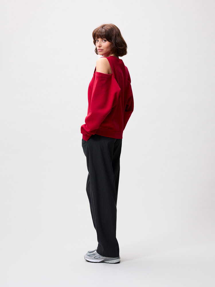 Catwalk Junkie Sweater with cut out -  red fruit