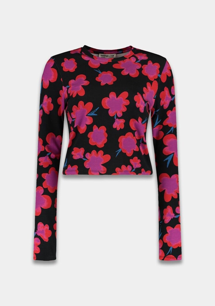 Harper & Yve Jeff Top - romance rose