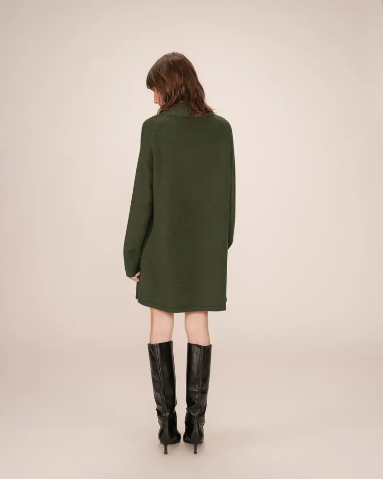 Grace & Mila Knitted Short Dress Sandrine - kaki