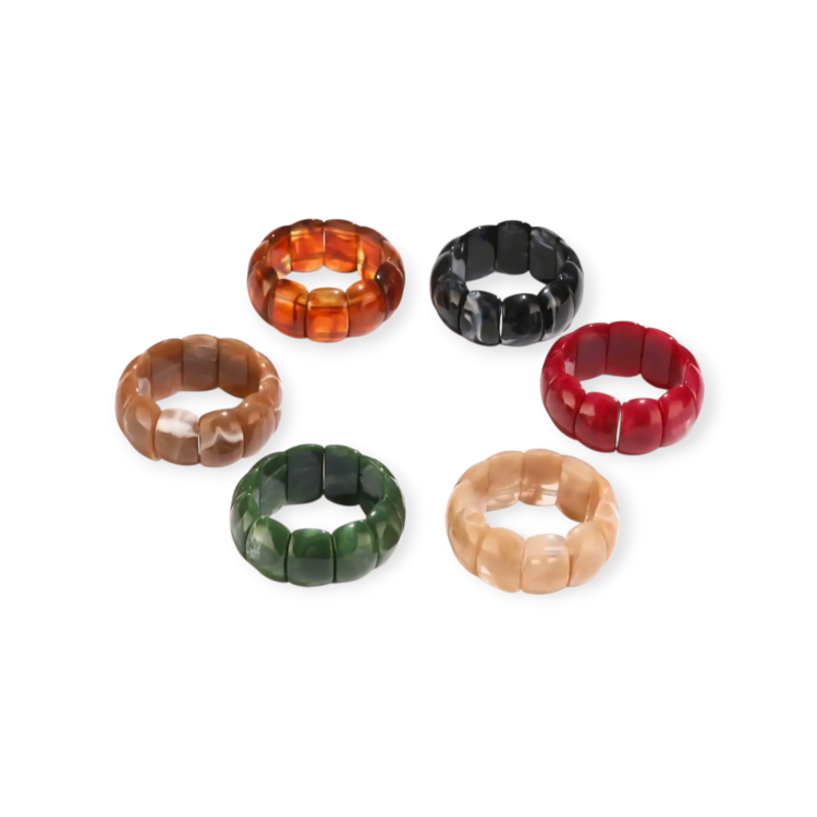 Wauw Jewelery Tilly Elastic Acryl Bracelet