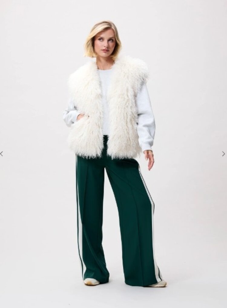 Catwalk Junkie Fur bodywarmer - vanilla cream