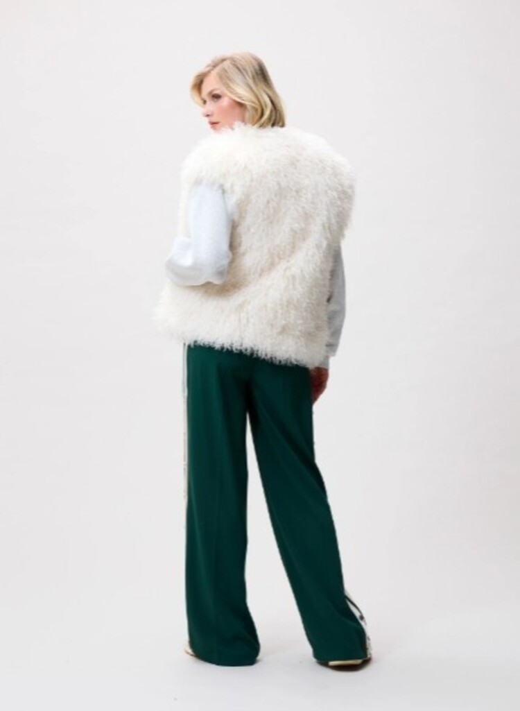 Catwalk Junkie Fur bodywarmer - vanilla cream