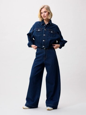 Catwalk Junkie Tuck in denim jacket - dark blue