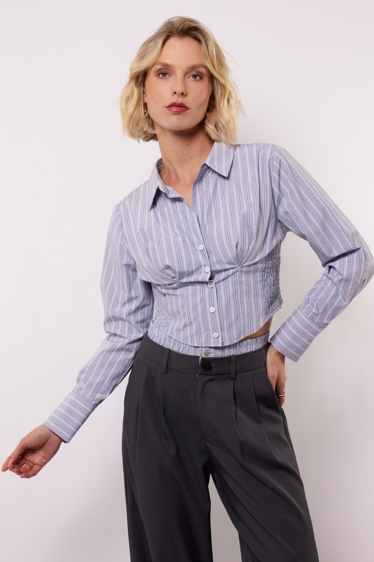 FLURESK Nivya blouse - Light Grey