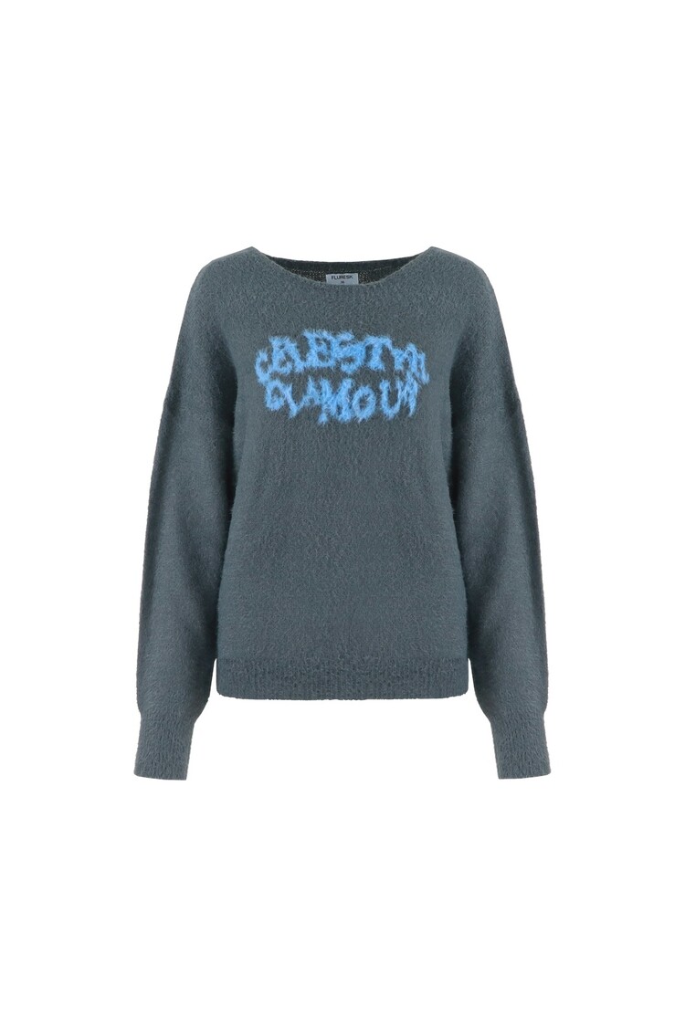 FLURESK Carys knit sweater- Shadow Grey