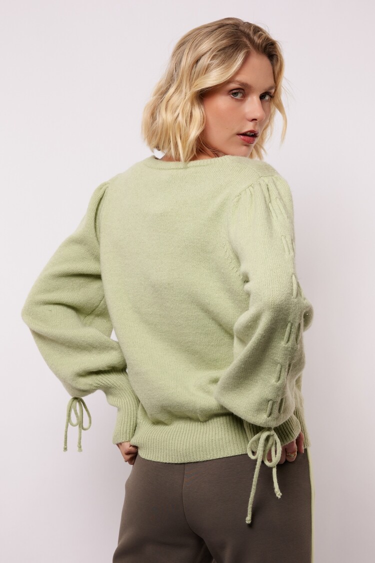 FLURESK  Scottie knit sweater - Matcha Green
