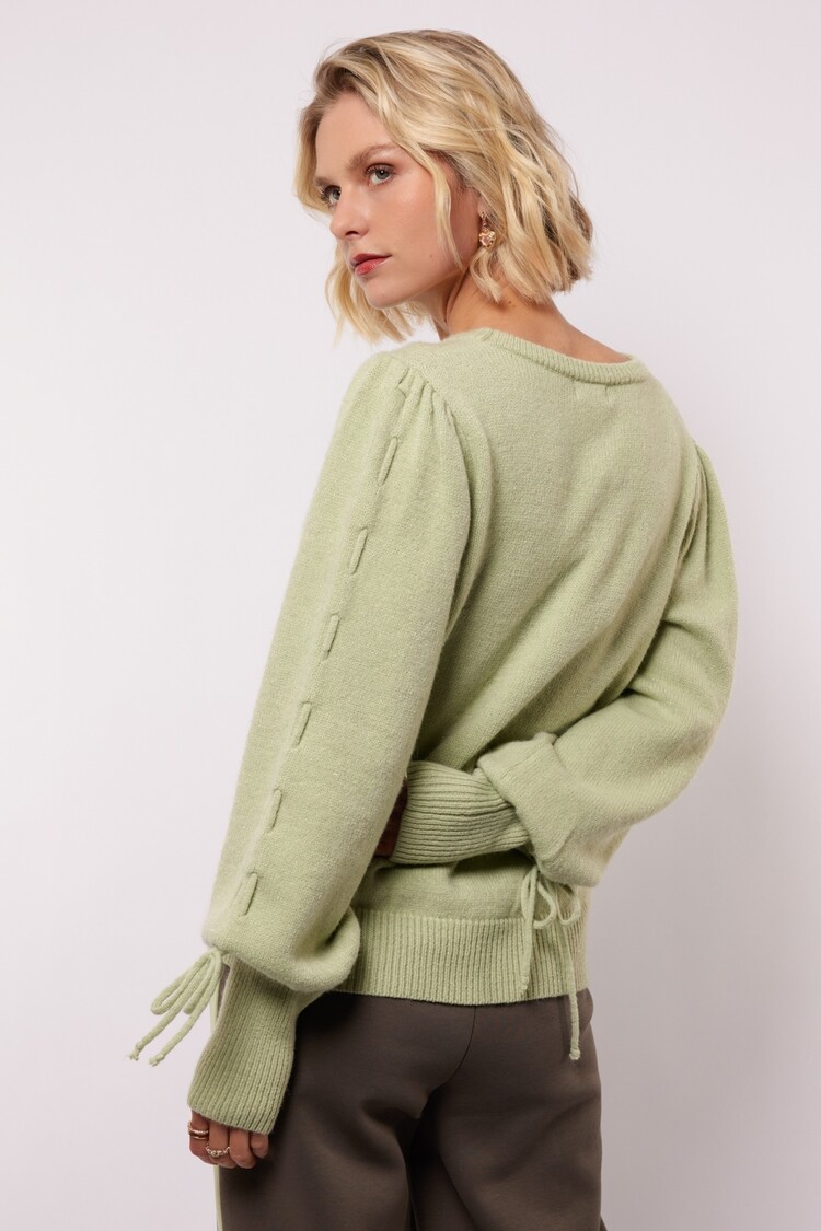 FLURESK  Scottie knit sweater - Matcha Green