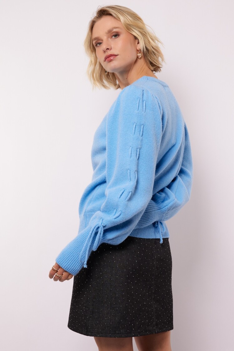 FLURESK  Scottie knit sweater - Crisp Blue