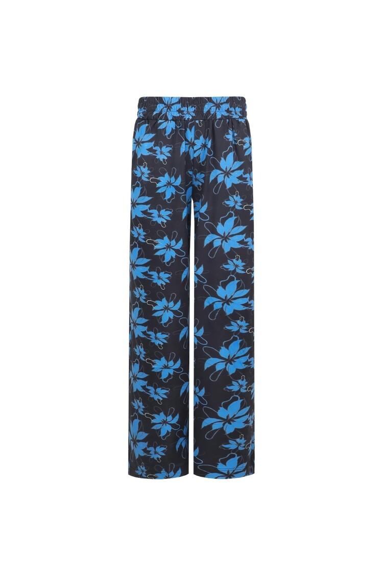 FLURESK  Lydia pants - Black/Bright Blue