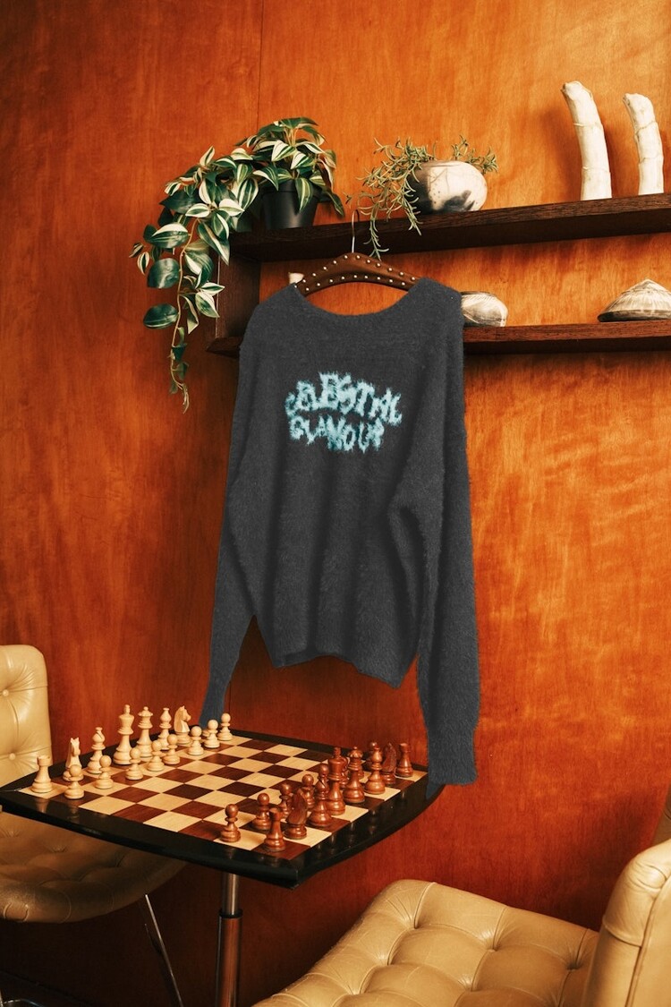 FLURESK Carys knit sweater- Shadow Grey