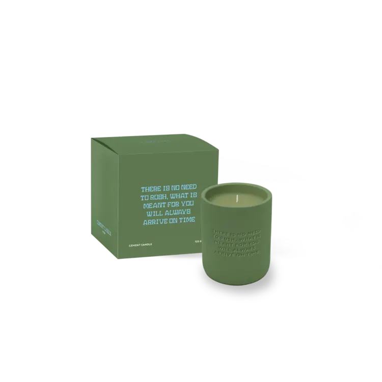 The Gift Label Amsterdam Cemented Candle 170gr - STUDIO - There Is No Need To Rush