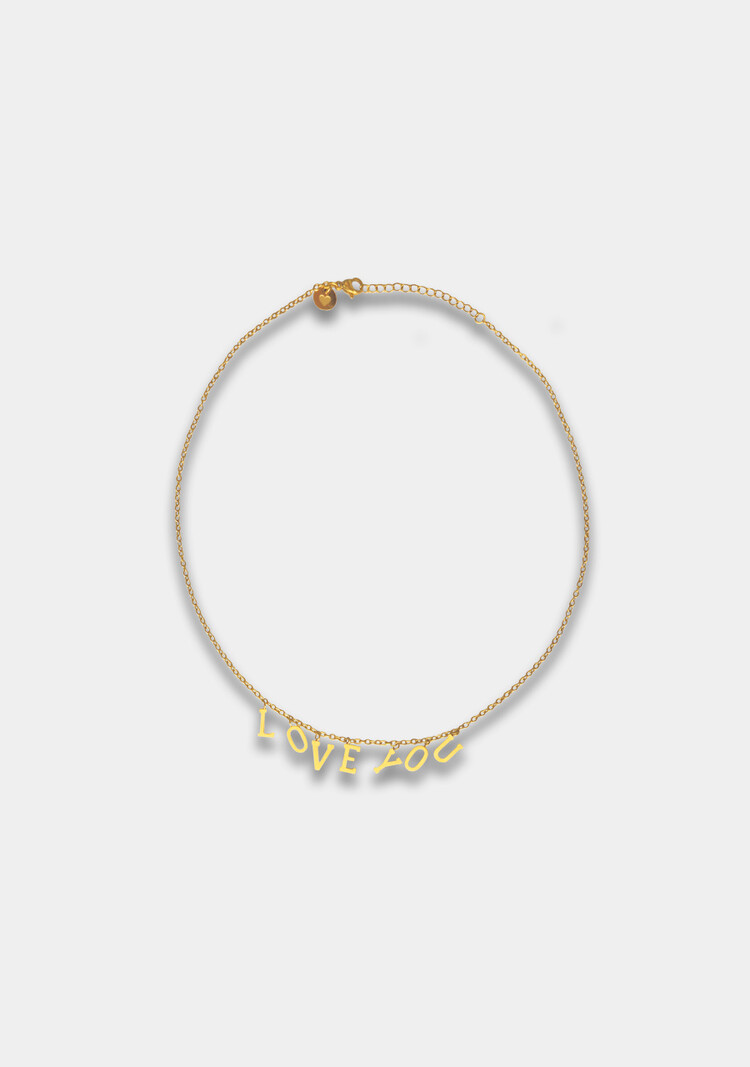 Harper & Yve Love You Necklace - gold