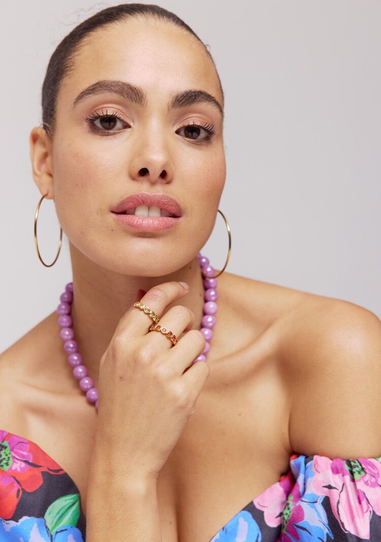 Harper & Yve Amy Ring - poppy red