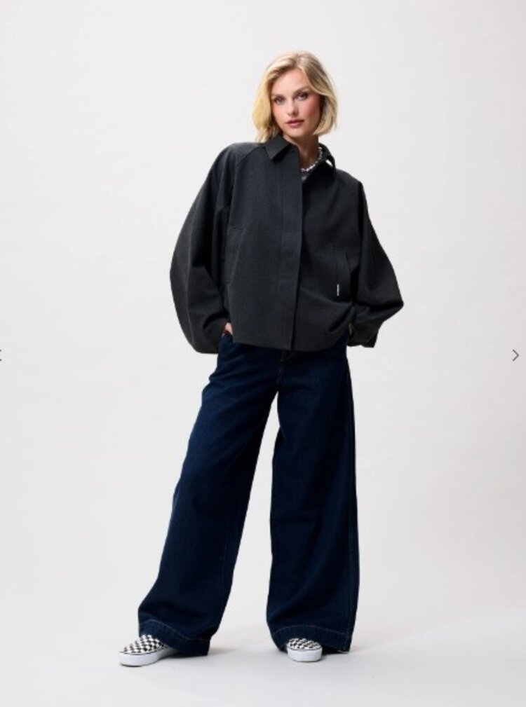 Catwalk Junkie Cape Jacket - dark grey melange