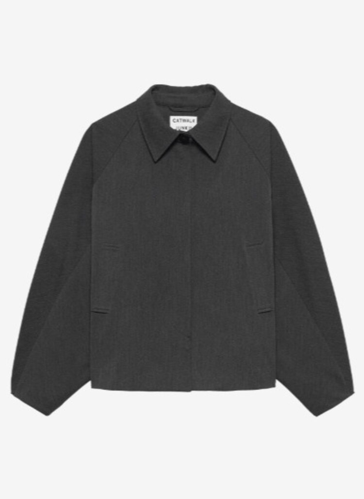 Catwalk Junkie Cape Jacket - dark grey melange