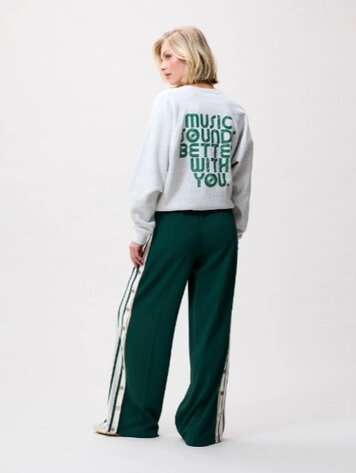 Catwalk Junkie Graphic sweater - Light Grey Melange