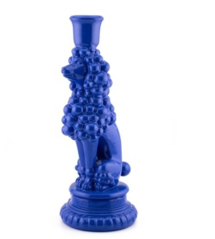 Candlestick Poodle - bleu - 10,5 x 10 x 25,2 cm