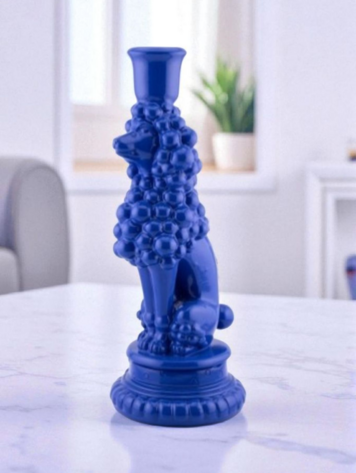 Candlestick Poodle - bleu - 10,5 x 10 x 25,2 cm
