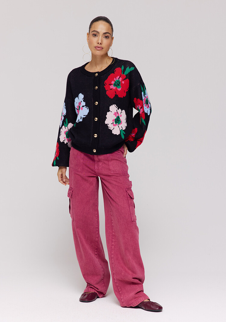 Harper & Yve Jazz Cardigan - multi flower