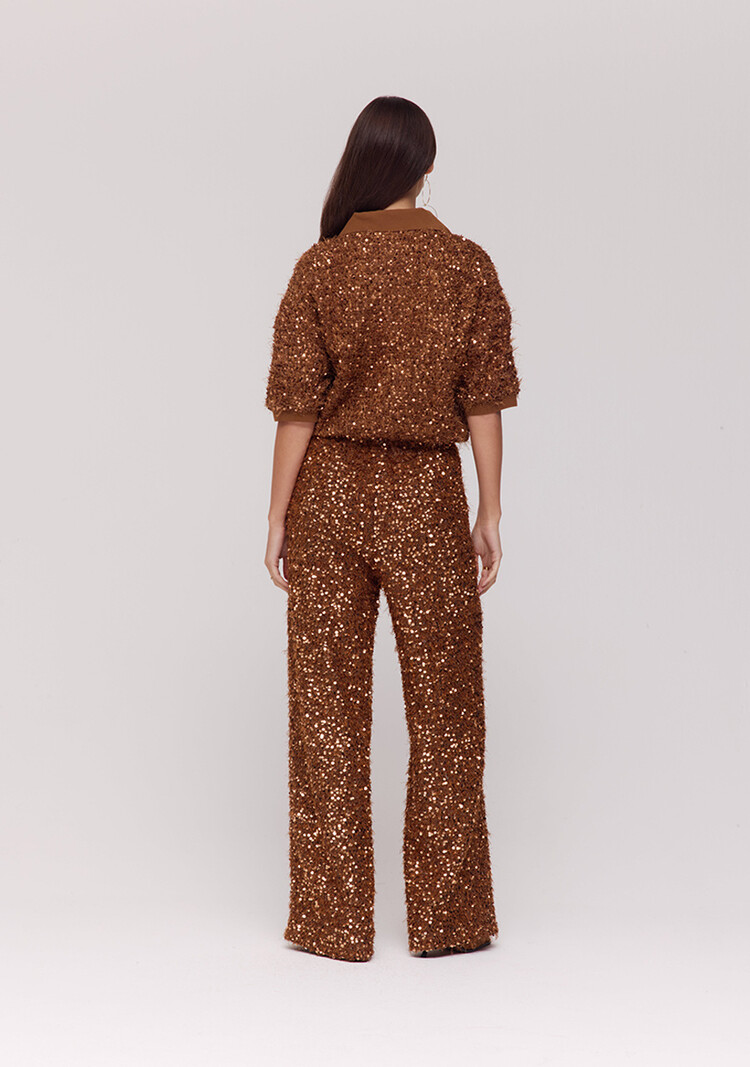 Harper & Yve Sanny Top - bronze squin