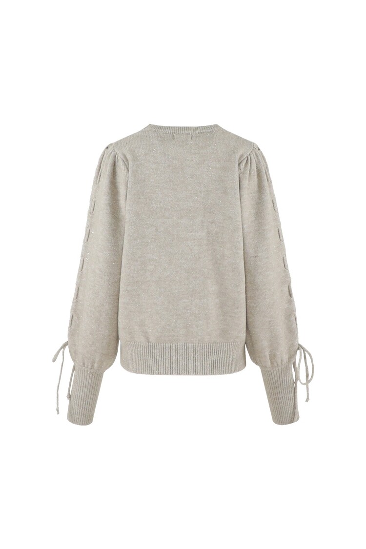 FLURESK  Scottie Knit Sweater -  warm taupe