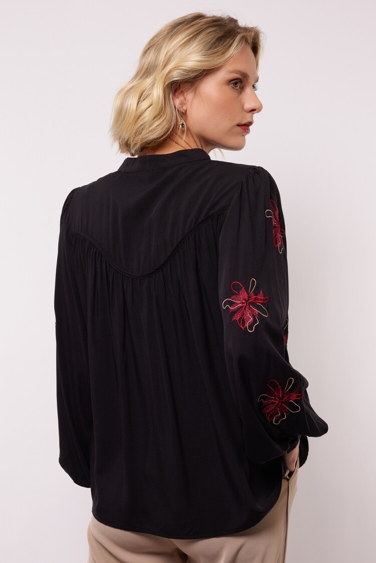 FLURESK Kiera Blouse -  black