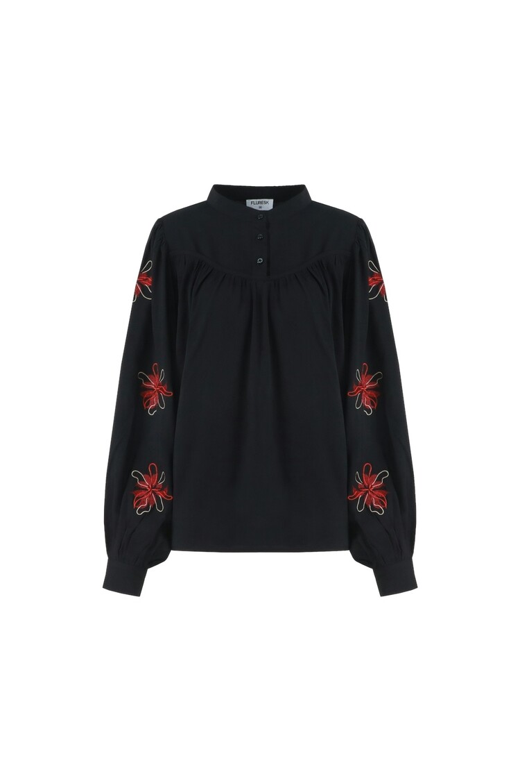 FLURESK Kiera Blouse -  black