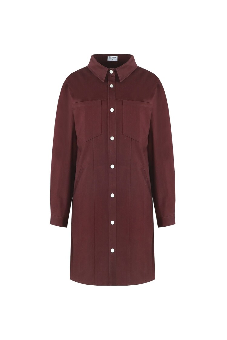 FLURESK Ananda Dress - wine red