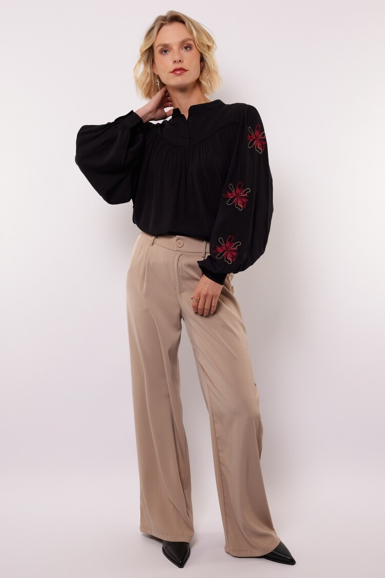 FLURESK Zaira Pants - warm taupe