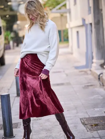 Laure+Max Justine Skirt - red
