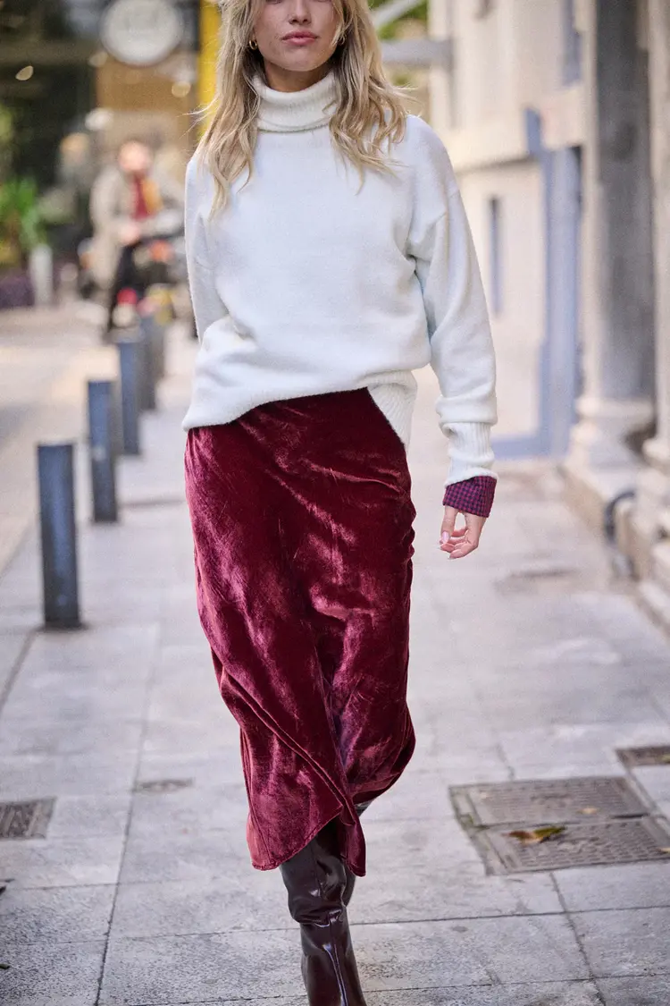 Laure+Max Justine Skirt - red