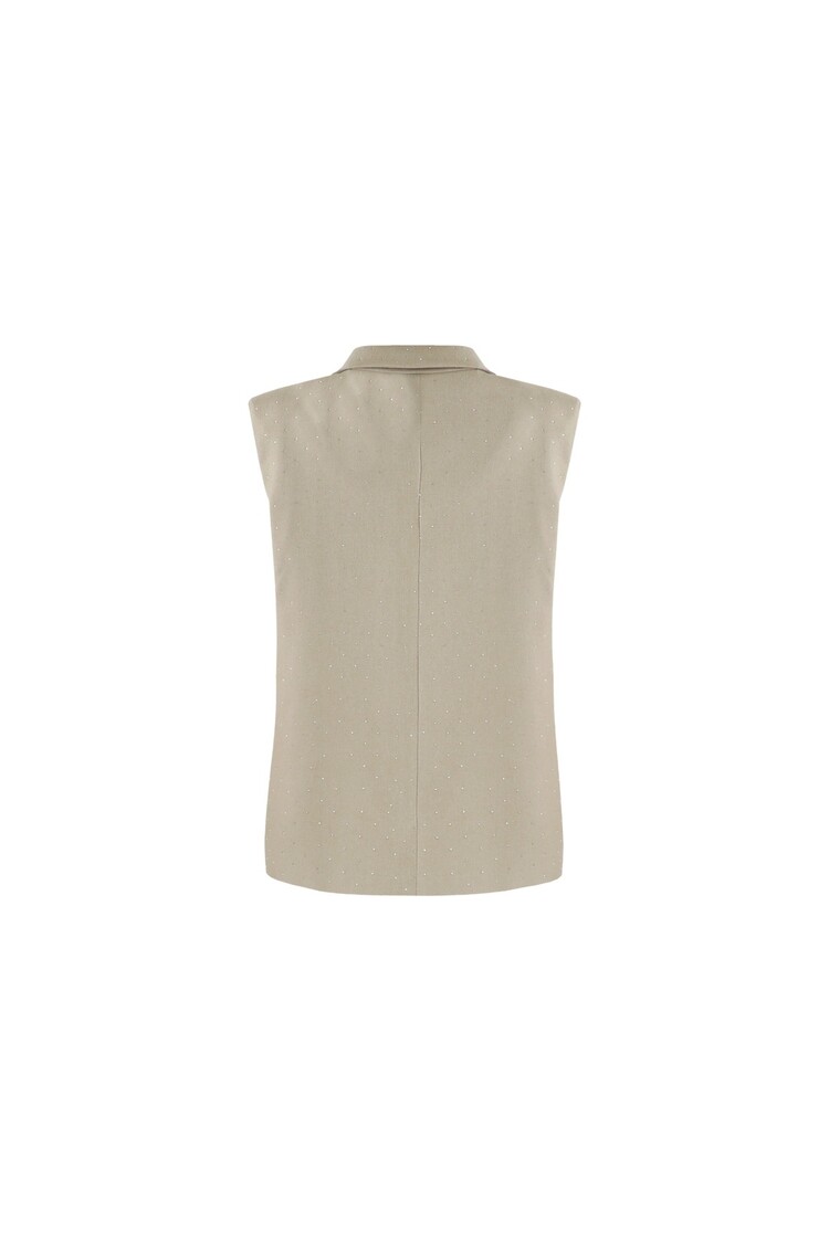 FLURESK Joelle Gilet - warm taupe