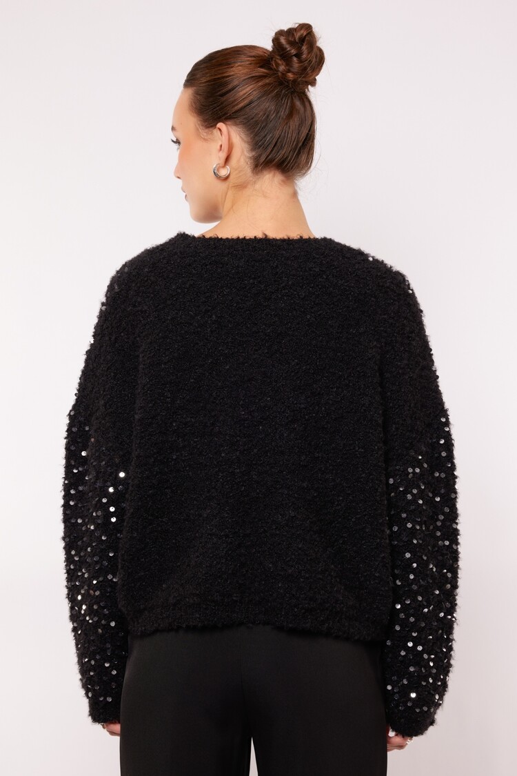 FLURESK Nayra Knit Sweater - black