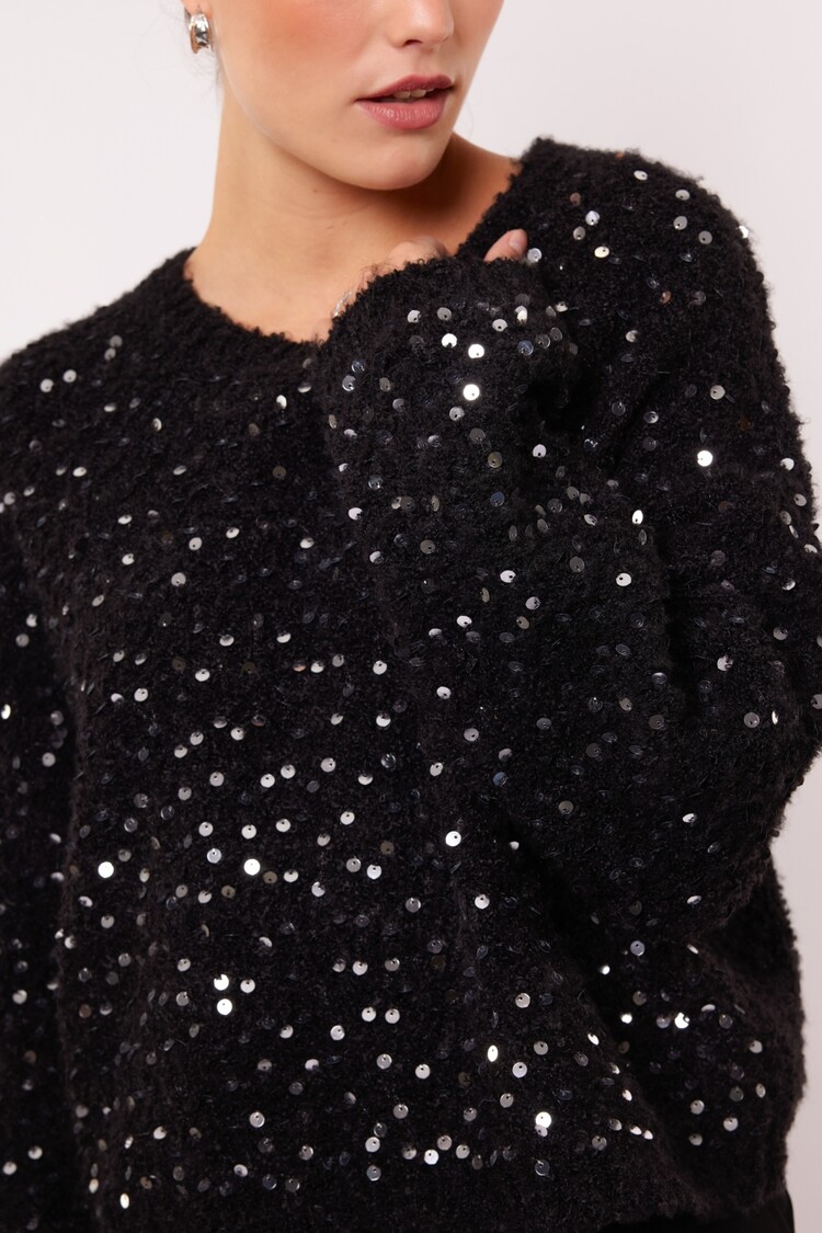 FLURESK Nayra Knit Sweater - black