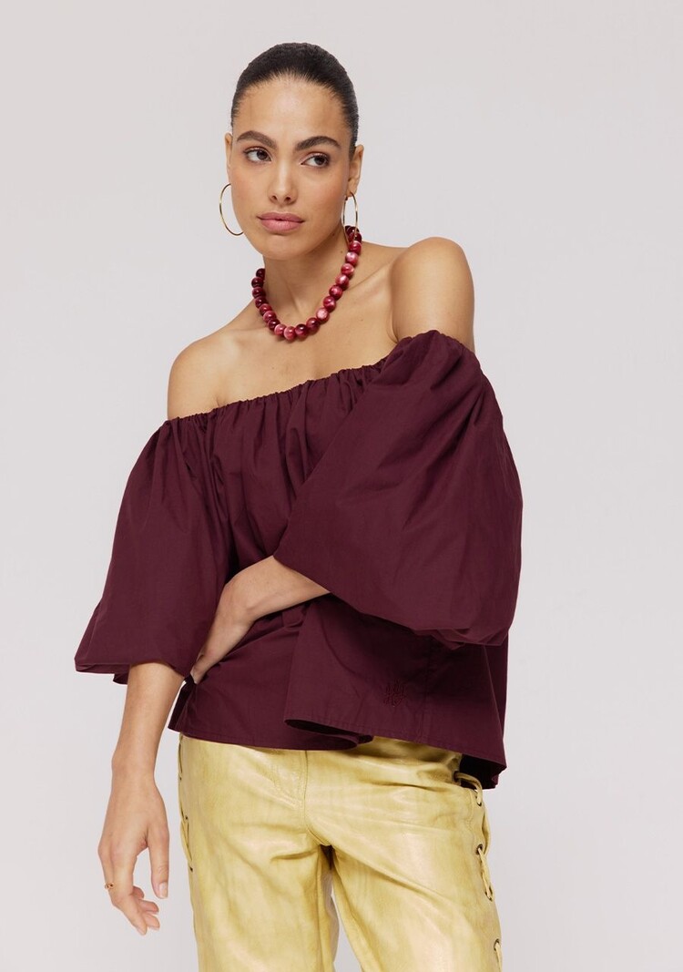 Harper & Yve Blouse Lauren - wine berry