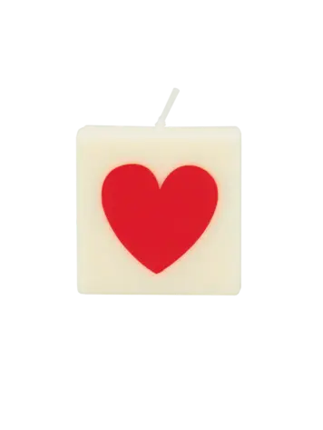 The Gift Label Amsterdam Getallen- en letterkaarsen - ♥ - rood