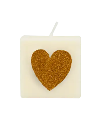 The Gift Label Amsterdam Getallen- en letterkaarsen - Heart Gold