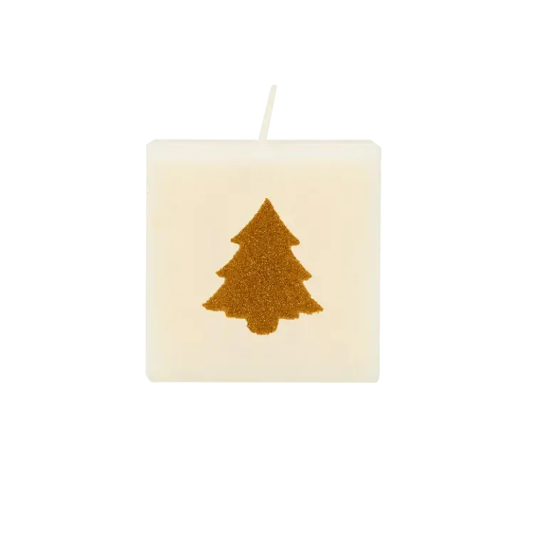 The Gift Label Amsterdam Number and letter candles - Christmas Tree Gold