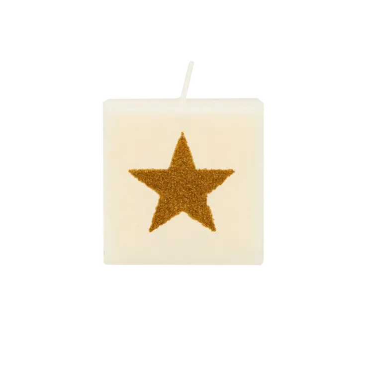 The Gift Label Amsterdam Number and letter candles - Star Gold