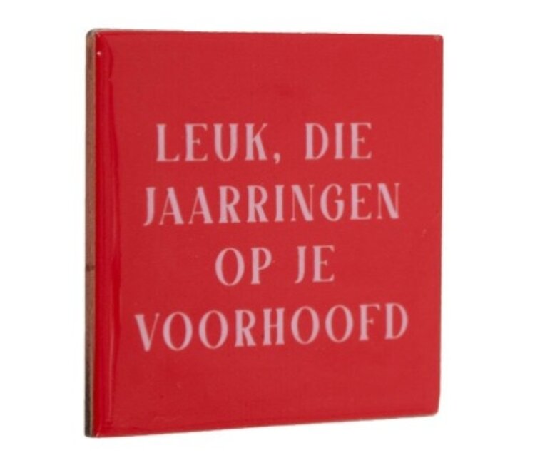 Tegeltje - jaarringen