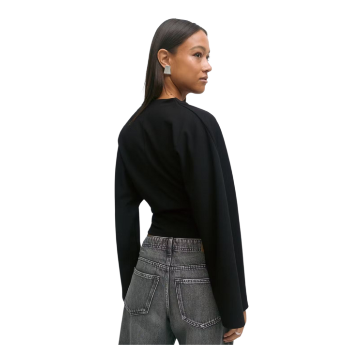 Gina Tricot Drapy Top - black