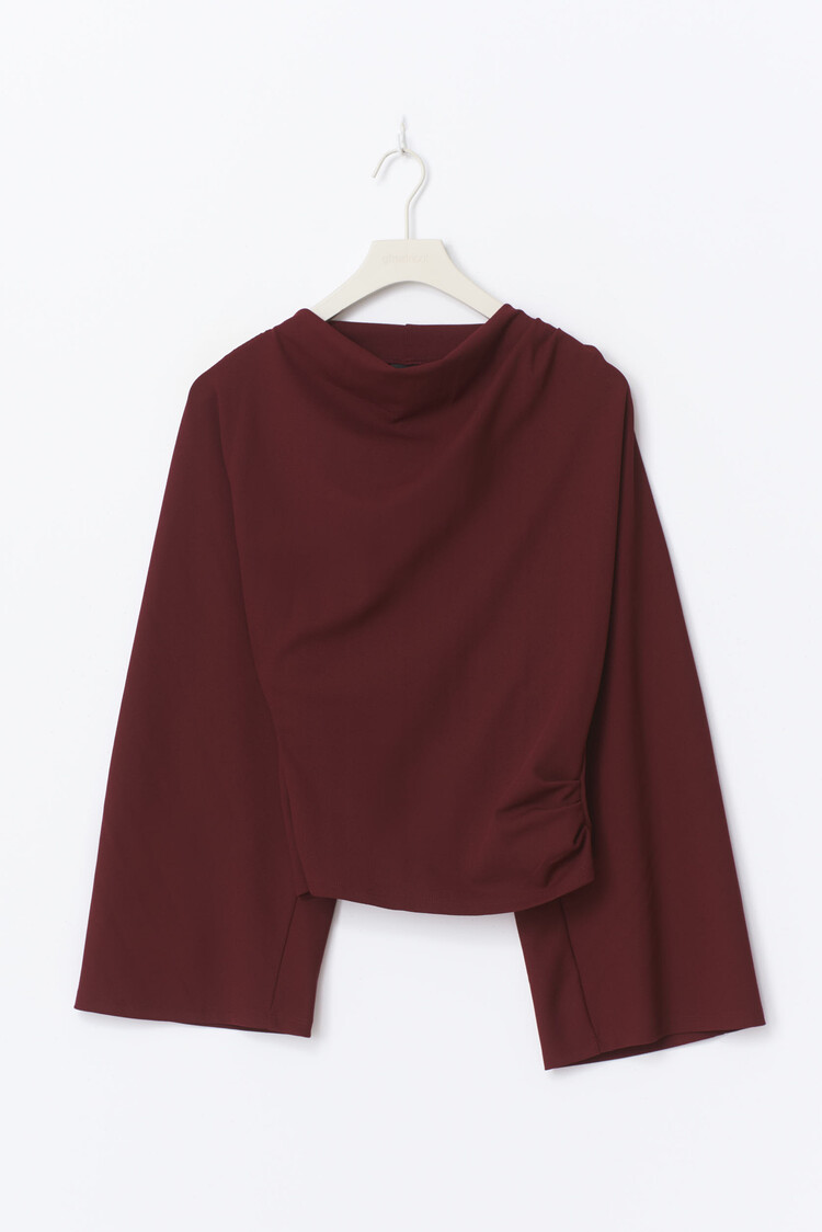 Gina Tricot Drapy Top - pomegranate