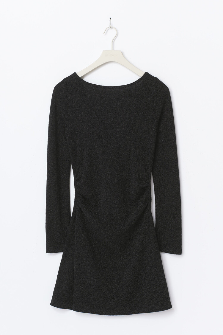 Gina Tricot Glitter Mini Dress - black