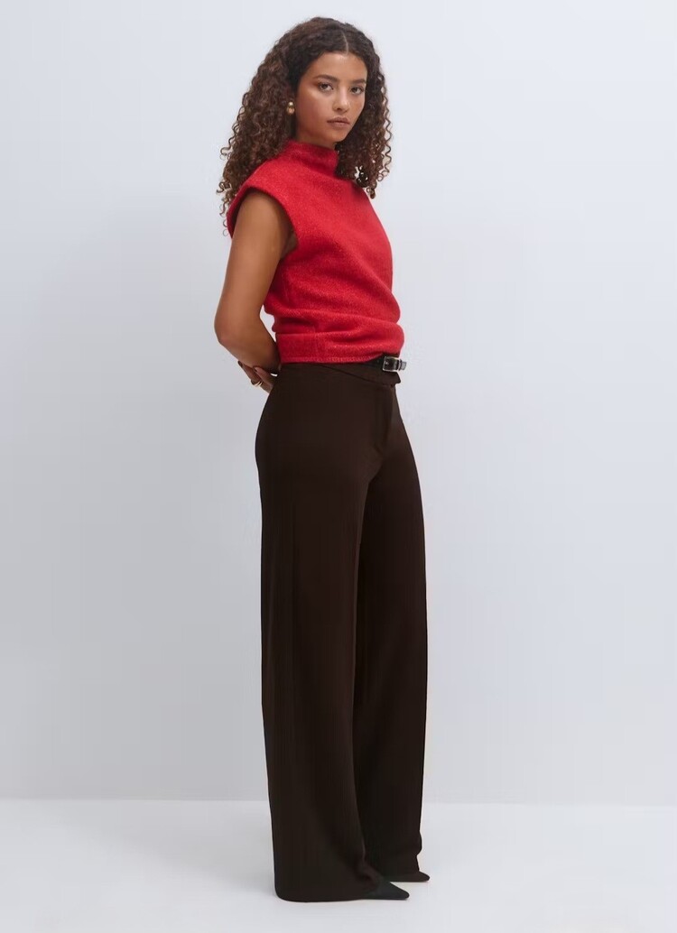 Gina Tricot Jersey Tailored Trousers - brown