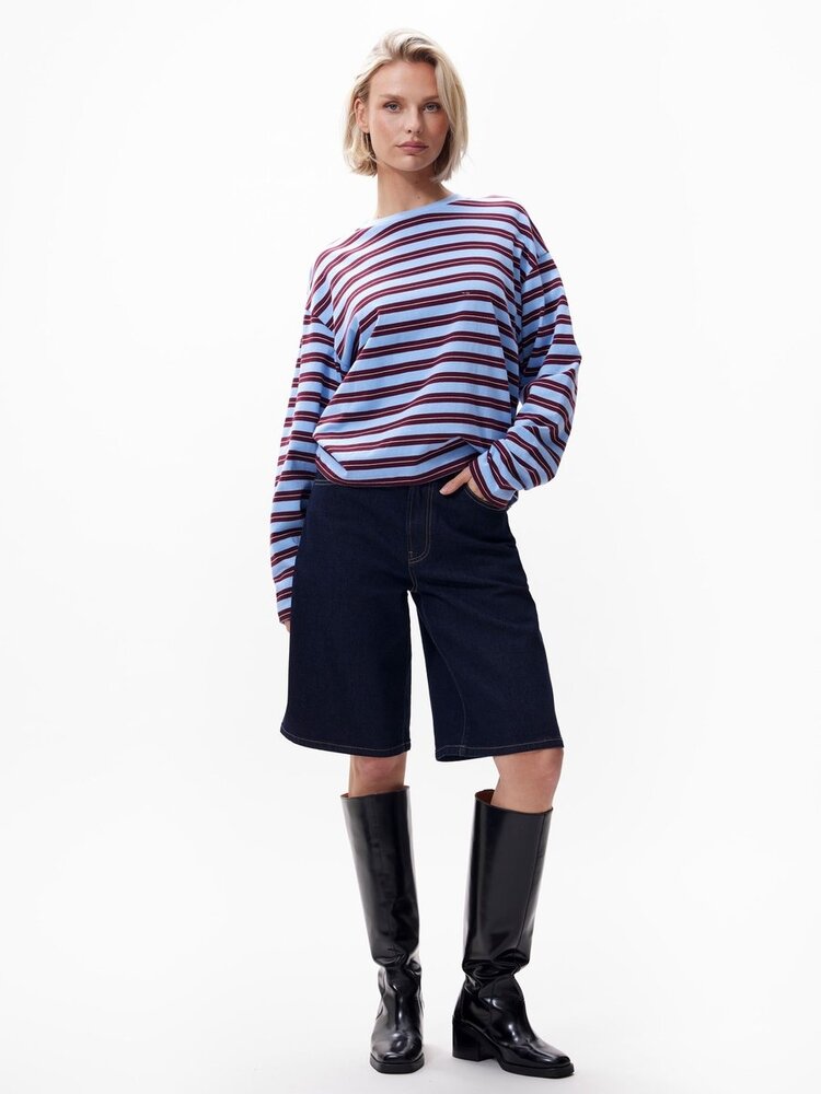 Catwalk Junkie Striped Long Sleeve - brunnera blue
