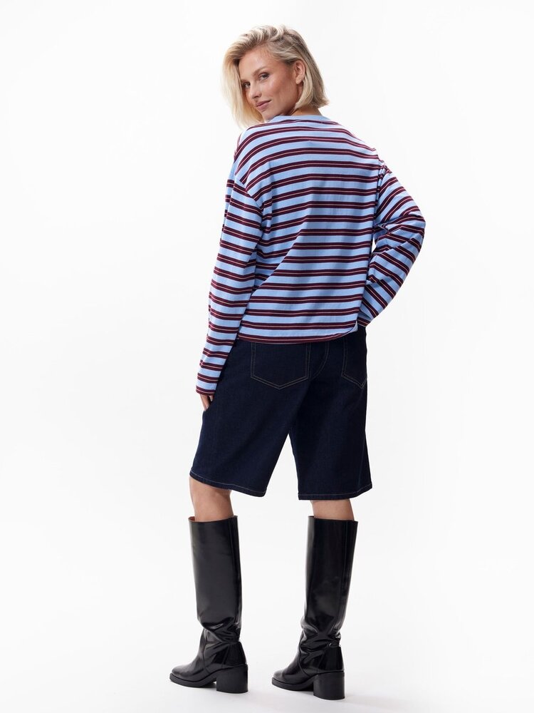 Catwalk Junkie Striped Long Sleeve - brunnera blue