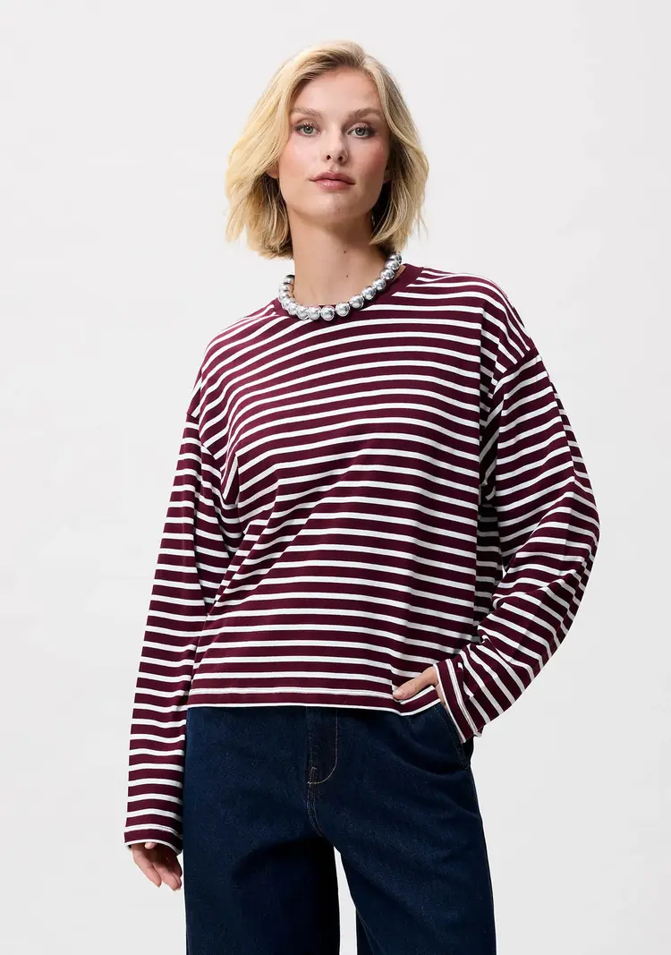 Catwalk Junkie Striped Long Sleeve -winetasting