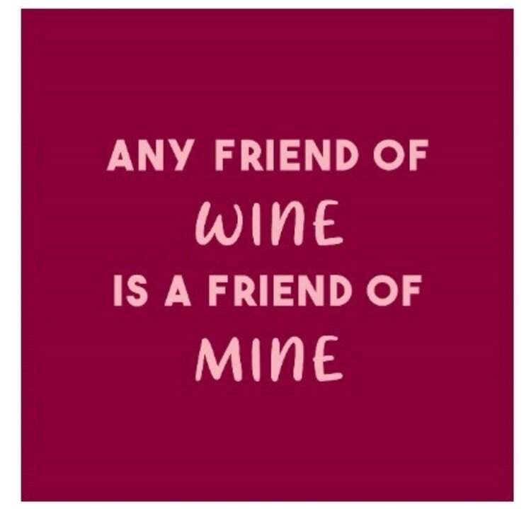 Tegeltje any friend of wine