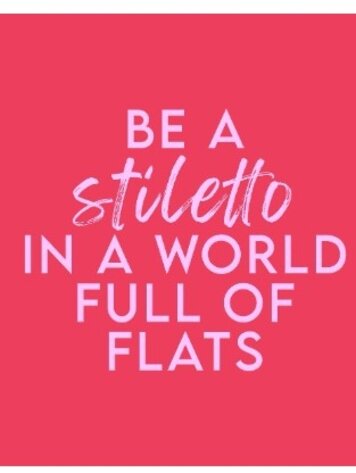 Tegeltje stiletto in a world of flats