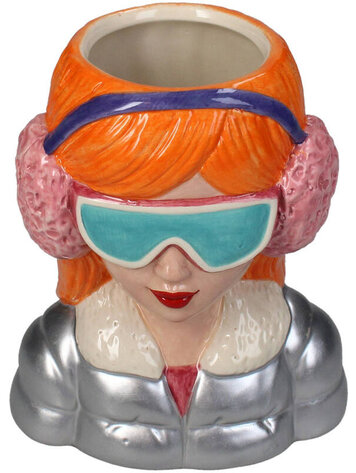 Vase Fashion Lady Dolomite Multi 13.8x9.2x16.5cm